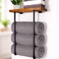 MENSOLA IN LEGNO PORTA ASCIUGAMANI - NUOVA!