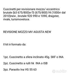 kit revisione mozzo MV AGUSTA