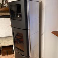 Stufa a legna Palazzetti Eva S con  forno ad aria