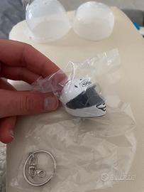 Portachiavi casco Shoei bianco