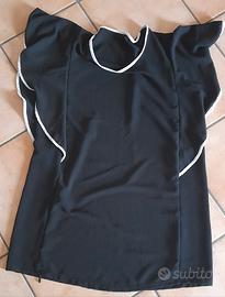 Vestitino corto nero senza maniche