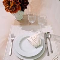 set 12 tovaglioli in lino naturale 