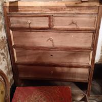 Cassettone antico in legno massello – fine XIX / i