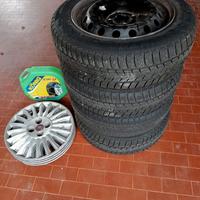 4 gomme invernali su cerchi per Fiat Punto