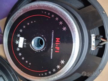 NUOVI ALTOPARLANTI  COPPIA WOOFER
 30 CM 4-8 OHM 