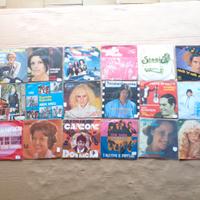 DISCHI IN VINILE 45 GIRI lotto di 18 pezzi C7