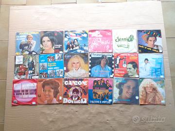 DISCHI IN VINILE 45 GIRI lotto di 18 pezzi C7