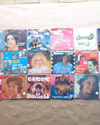 DISCHI IN VINILE 45 GIRI lotto di 18 pezzi C7