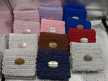 borse borselini e portacarte  ad uncinetto