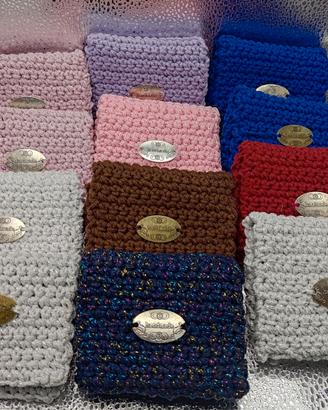 borse borselini e portacarte  ad uncinetto