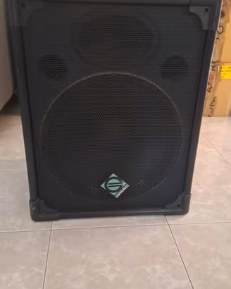 Cassa 15" vintage con mixer amplificato 