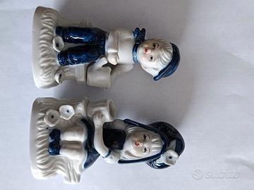 coppia statuine in porcellana Capodimonte 