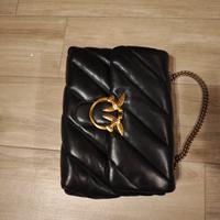 Borsa Pinko Love Puff Big nero/antique gold