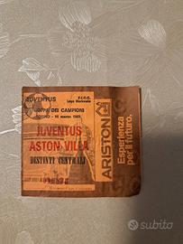 Biglietto JUVENTUS - ASTON VILLA 1983