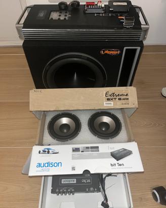 Impianto stereo auto completo-Hertz Audison Macrom