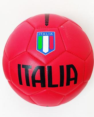 Pallone da calcio ITALIA similpelle rosso