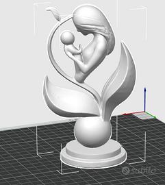 Scultura Mamma con Bambino -Idea festa della mamma