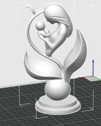 Scultura Mamma con Bambino -Idea festa della mamma