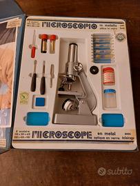 Microscopio giocattolo vintage anni 70