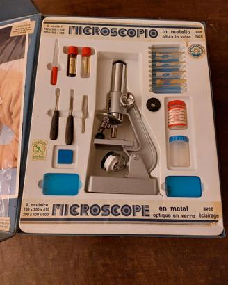 Microscopio giocattolo vintage anni 70