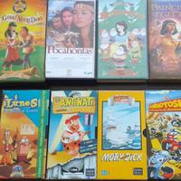LOTTO 8 Videocassette Cartoni animati / Film bambi