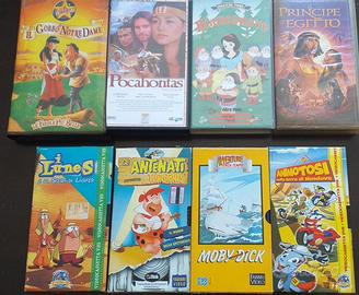 LOTTO 8 Videocassette Cartoni animati / Film bambi