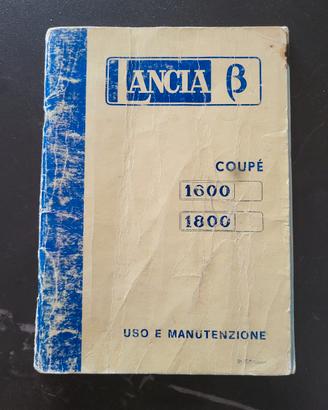 Libretto uso e manutenzione Lancia Beta coupe