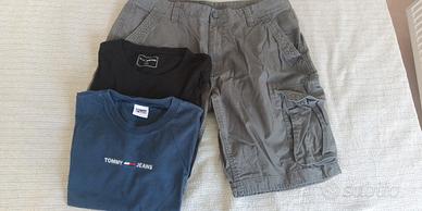 Lotto Uomo N 2 T Shirt, Bermuda Cargo