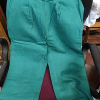 Pantaloni lavoro invernali scamosciato verde tg S