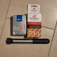2 camere d'aria 27.5" e pompetta portatile
