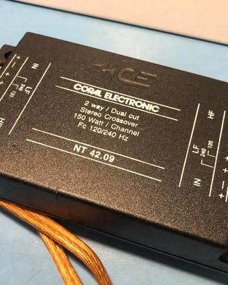 Crossover Phonocar mod. 2/445 + Coral NT 42.09