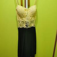 abito giallo e nero. Buona vestibilità taglia M