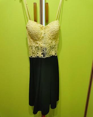 abito giallo e nero. Buona vestibilità taglia M