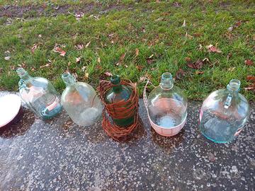 damigiane piccole da 5 litri per olio vino o altro