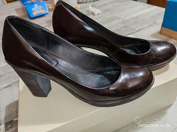 scarpe donna marroni in pelle lucida n. 37 Camper
