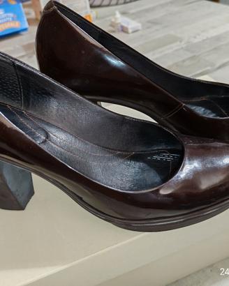 scarpe donna marroni in pelle lucida n. 37 Camper