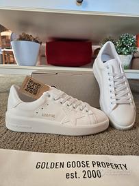 Golden Goose Pure new bianca Taglia 38 Pelle bio N
