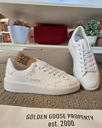 Golden Goose Pure new bianca Taglia 38 Pelle bio N