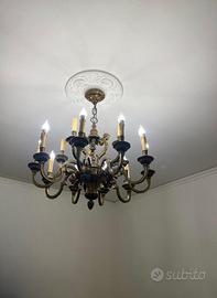 Lampadario in ottone