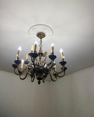 Lampadario in ottone