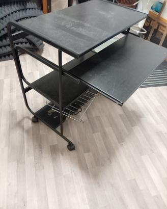 Mobiletto per PC in metallo 