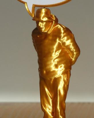 L'Umarell bolognese da scrivania. 3 funzioni porta