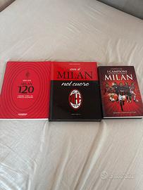 collezione 3 libri AC Milan