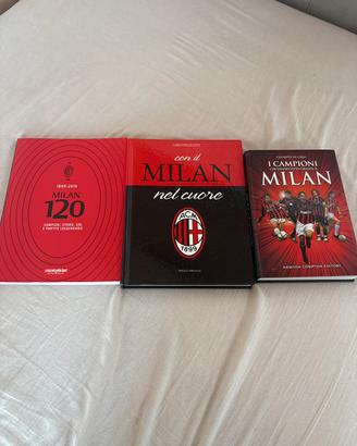collezione 3 libri AC Milan
