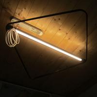 Lampadario quadrato nero
