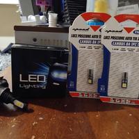 kit h4 a led complete di lampade posizione led 
