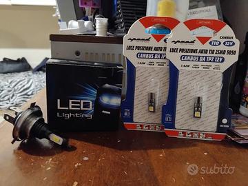 kit h4 a led complete di lampade posizione led 