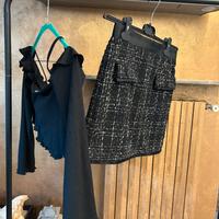 Completo gonna motivi + top tezenis