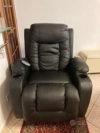 Poltrona massaggiante e reclinabile