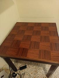 Tavolo da Gioco Multifunzione in noce